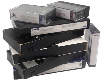 pile of tapes